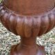 Médicis cast iron vases (the pair) Height 74 cm