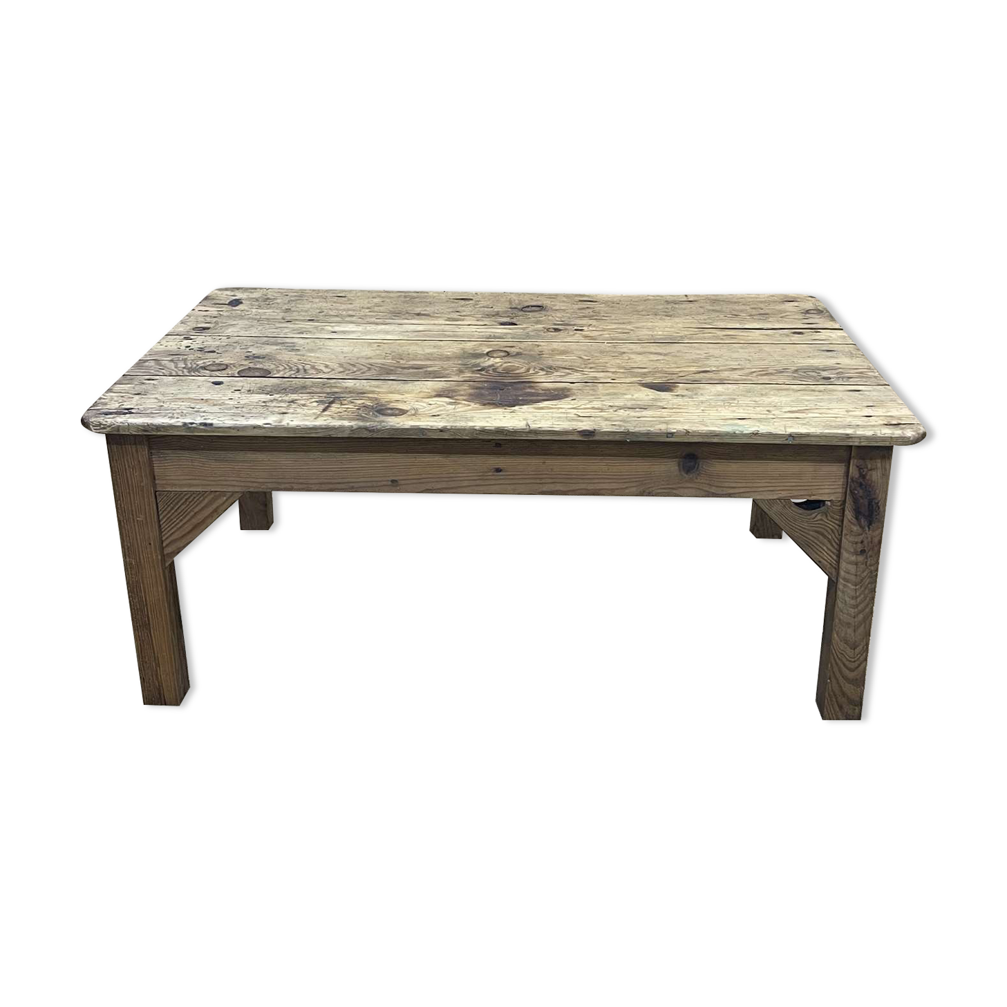 Coffee table in fir early XXth