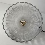 Vintage prismatic glass pendant lamp