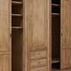Sanded solid wood dresser, large wardrobe