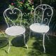 Chaises en fer forgé 1950
