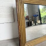 19th century rectangular gilded channel mirror