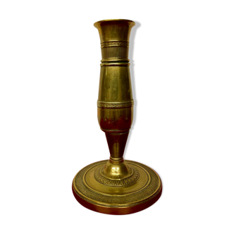 Old brass candlestick