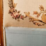 Bohemian headboard with tapestry