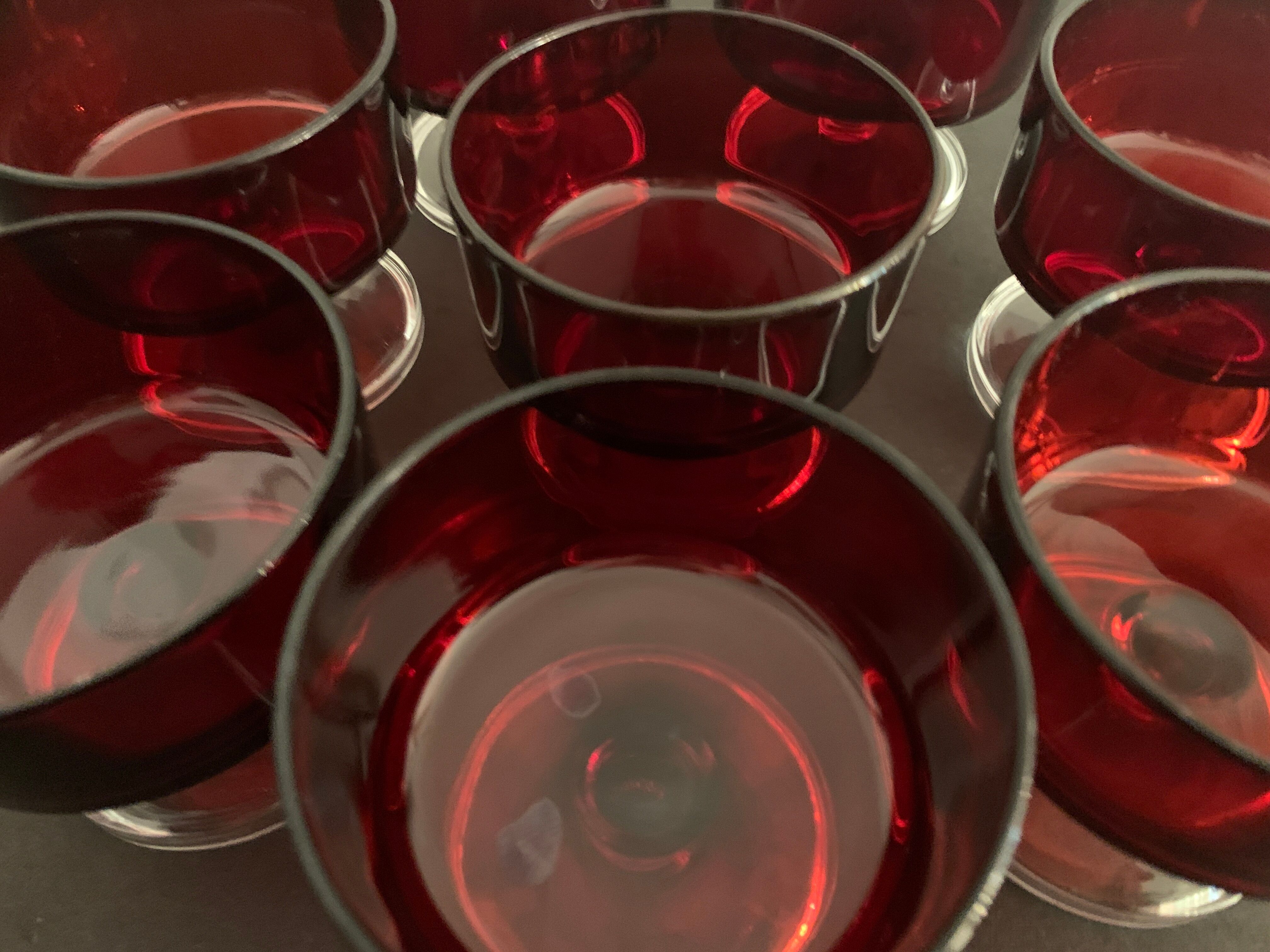 8 coupes à champagne ou dessert Luminarc 1970