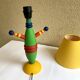Lampe de table Totem design Olivier Vilatte vintage années 80 Memphis style