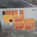 Set of ashtrays and lighter Quadro Set Consul 70s