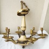Bronze chandelier with 6 light arms