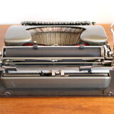 Collectible typewriter, personal Japy or P68, select grey metal model