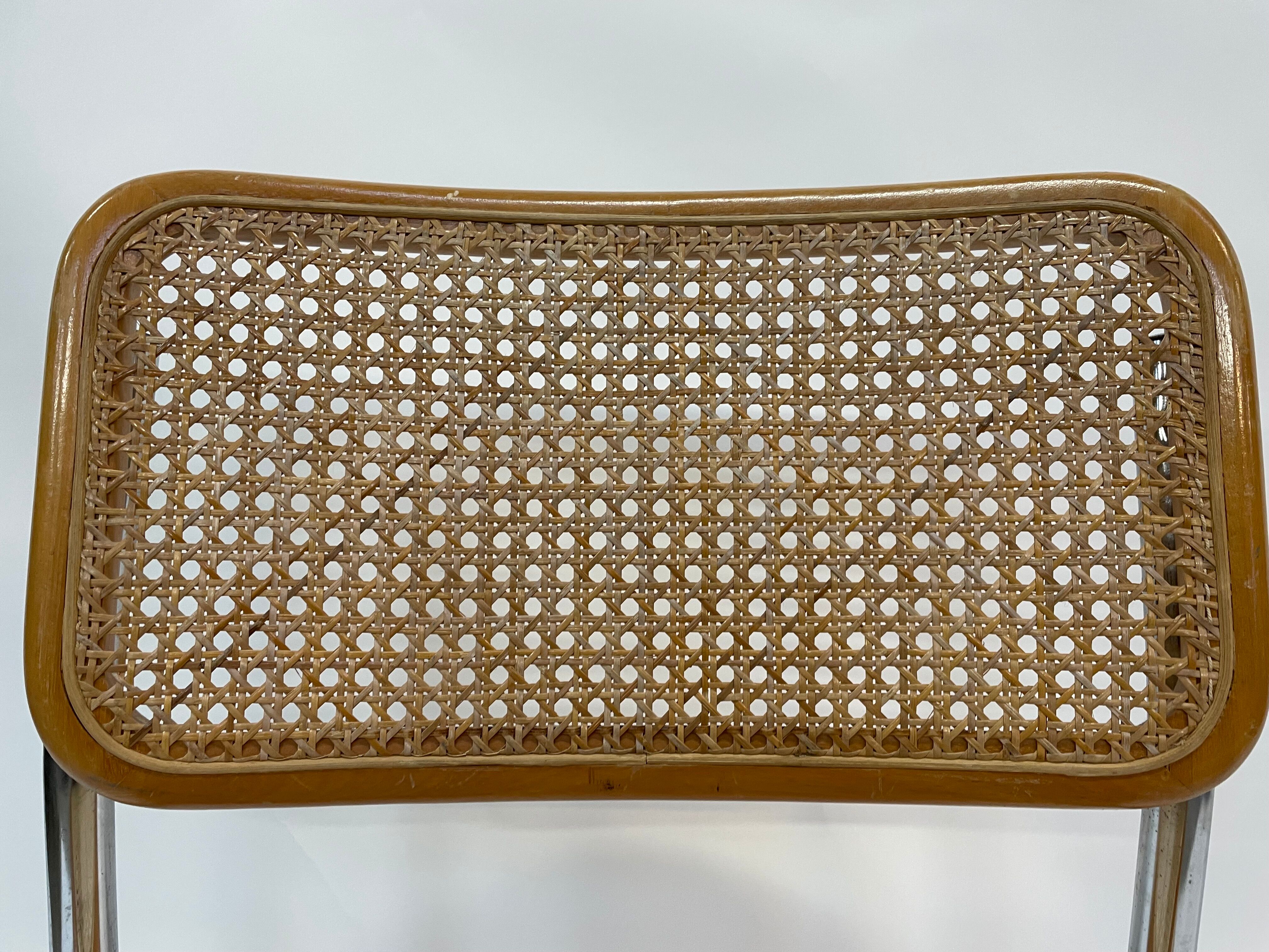 Cesca design chair b32 model in chrome