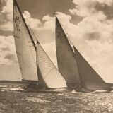 Framed photography, sailboat theme