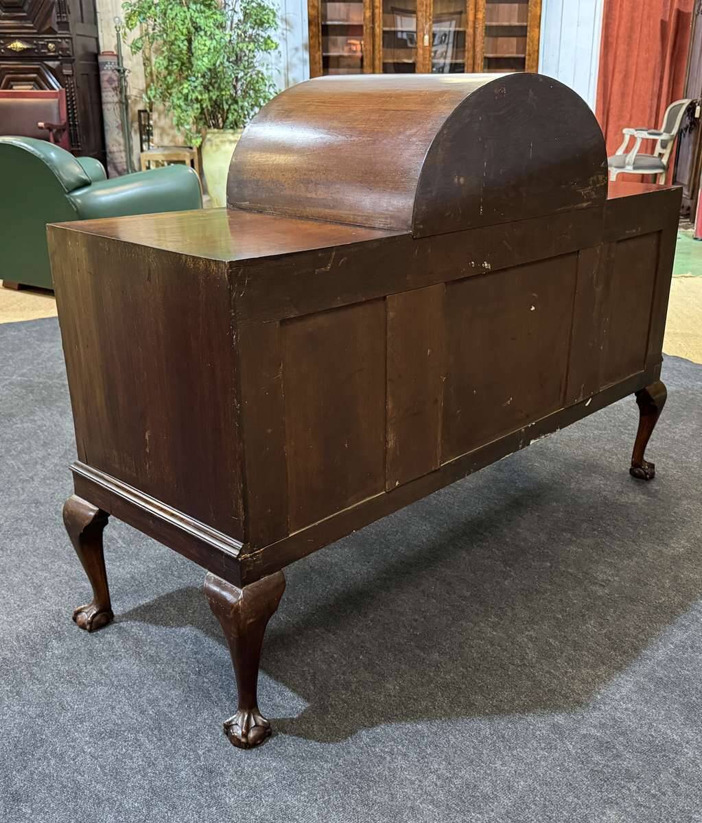 1930s English buffet bar in walnut and mahogany