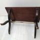 Table basse style empire en bois placage et laiton