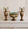 Art Nouveau fireplace set in majolica