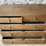 Old solid wood 5-drawer chest of drawers