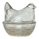 Sucrier Poule en verre vintage