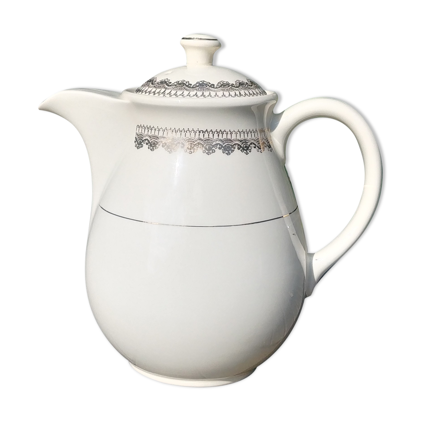Large Teapot/Coffee Maker Vintage 50s/60s from Villeroy&Boch Mettlach Made in France Saar