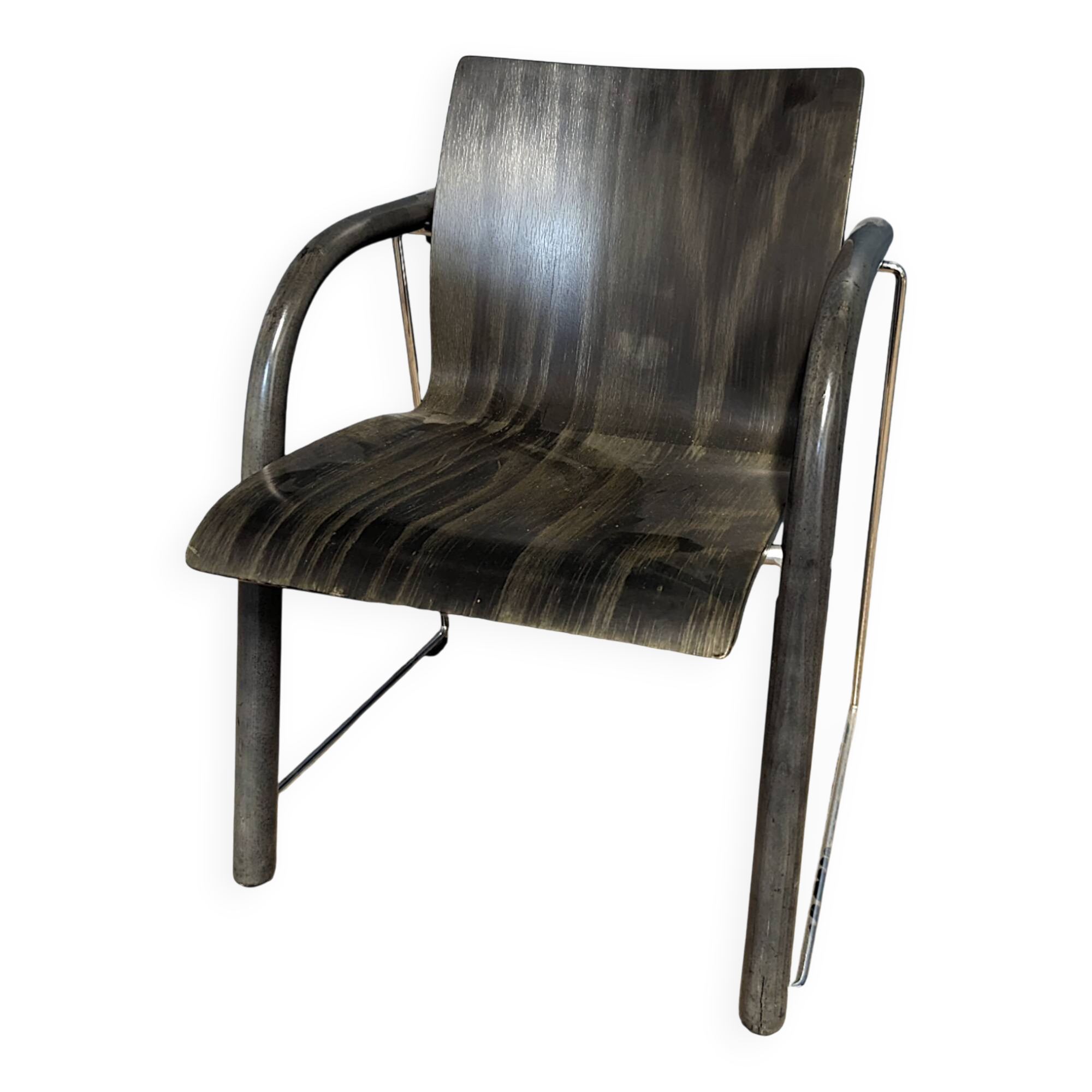 Thonet S320 green chair