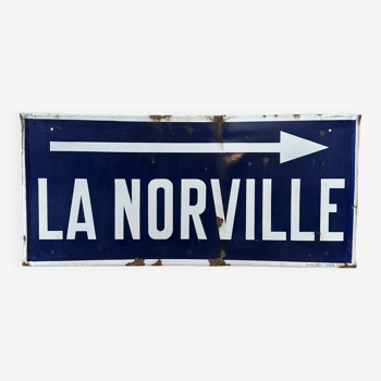 Enamelled plaque La Norville