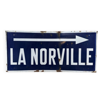 Enamelled plaque La Norville