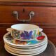 Set of 6 soup cup and sauser by Villeroy and Boch “Acapulco“
