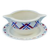 Old Moulin-des-Lpups- Hamage gravy boat - Art-Deco - Ustaritz Collection