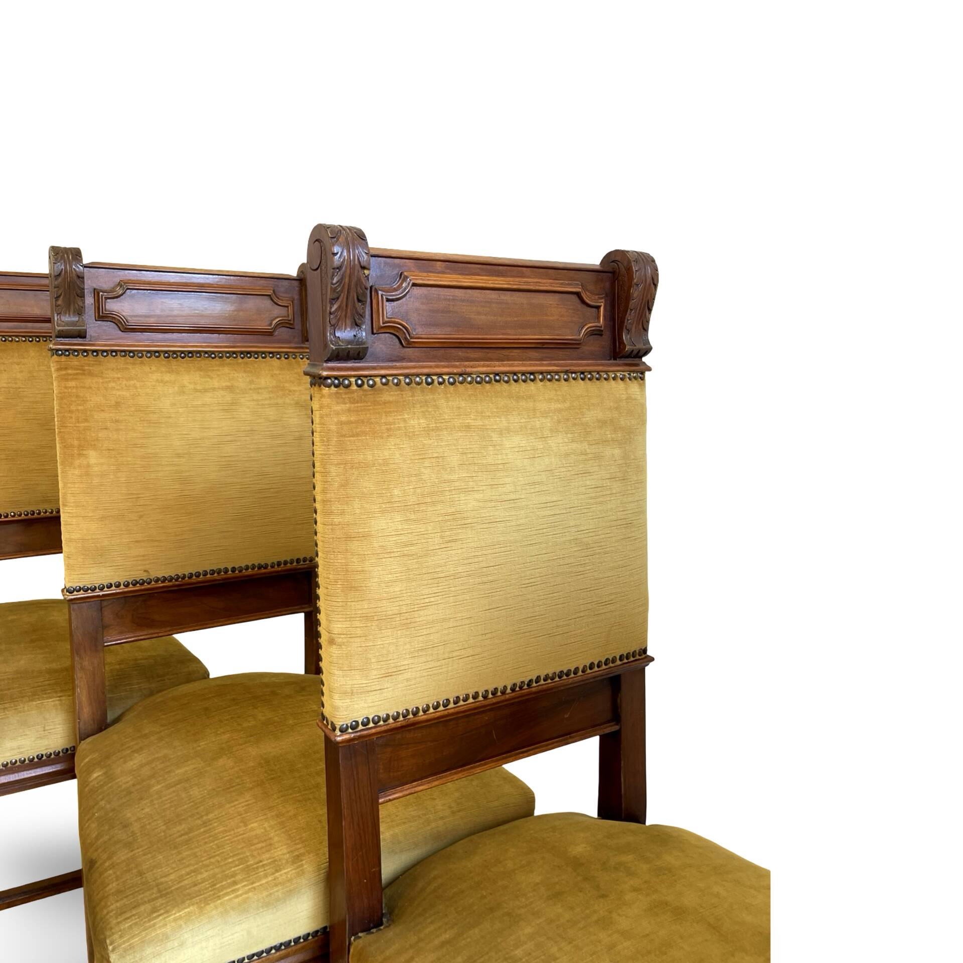 four Victorian dining chairs