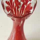 Murano style floral vase