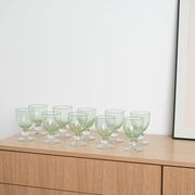 Set of bubble champagne glasses, Italian design, 1970s, production: Italy