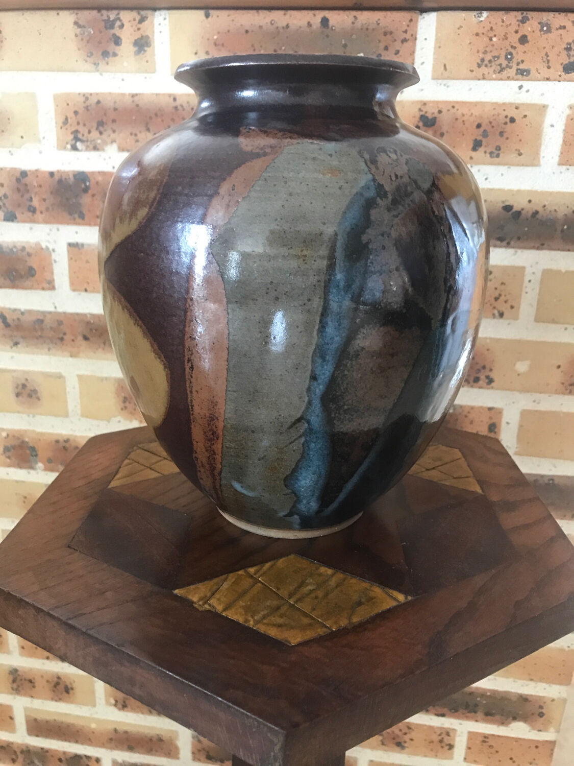 Ceramic vase signed capon