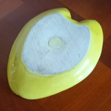 set in stoneware plate and assorted cup in the shape of a sheet