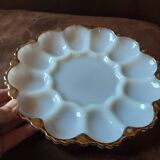 White opaline dish