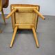 Set of 4 vintage wooden dining chairs in mid-century modern style, Europe, 1970s.