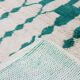 Large Azilal rug 305 x 210 cm – Moroccan wool rug in emerald green with graphic Berber patterns, GD-983
