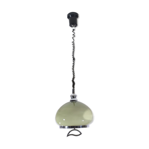 Suspension en verre vert