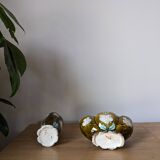 Pair of barbotine vases