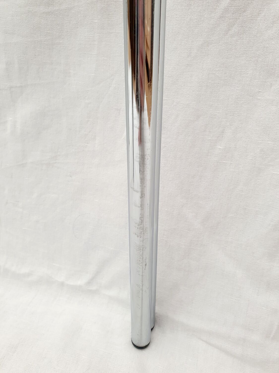 Design console 70 metal chromed smoked glass