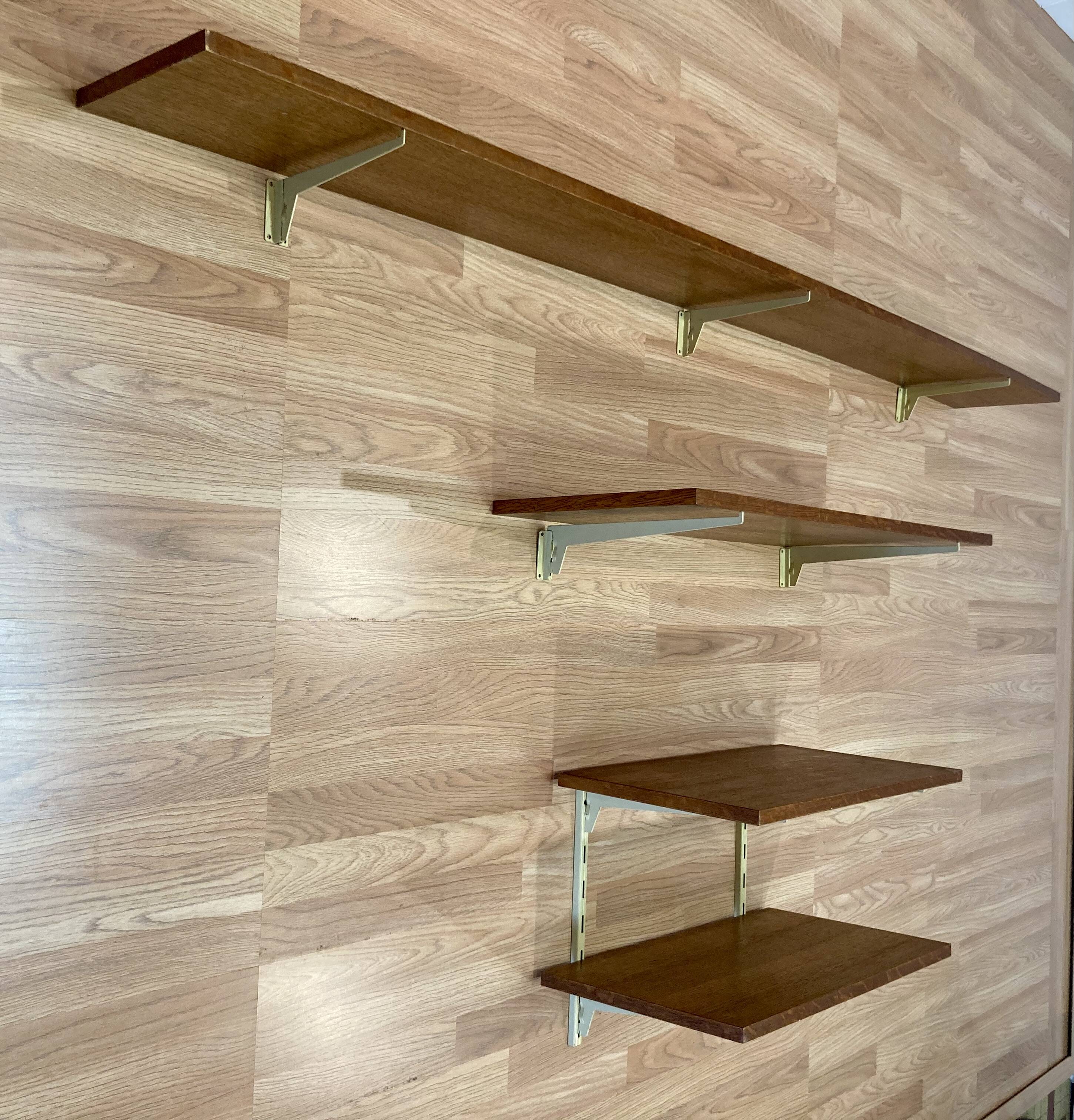 1950s design oak shelving unit.