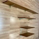 1950s design oak shelving unit.