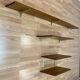 1950s design oak shelving unit.