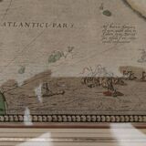 Painting engraving map Andalusia signed 1579