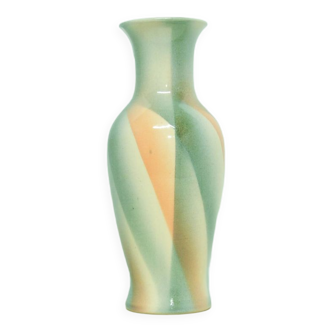 Vase vintage rose crème et bleu allemagne de l’ouest bay