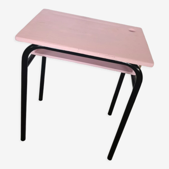 Old school desk restored pink
