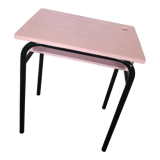 Old school desk restored pink