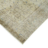 Handwoven wool anatolian beige rug 202 cm x 280 cm