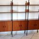 bibliothèque vintage scandinave teck
