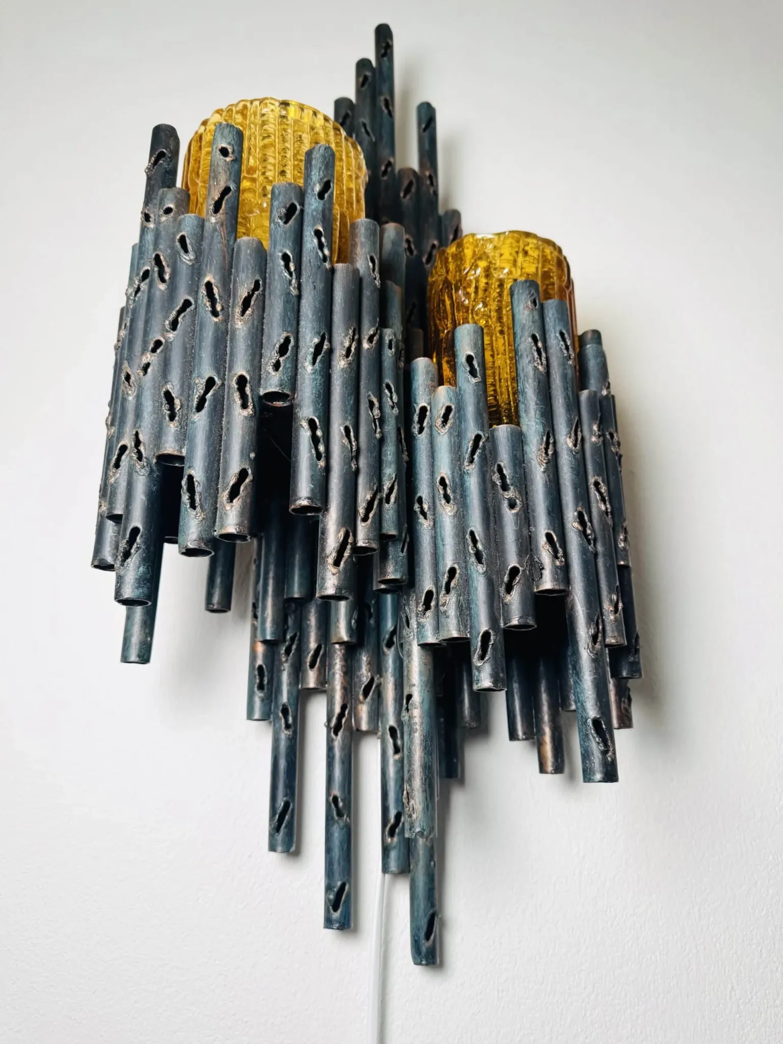Brutalist Wall Lamp By Marcel Fantoni, Italy, 1960S