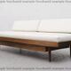 Vintage mid century daybed teak design with drawers