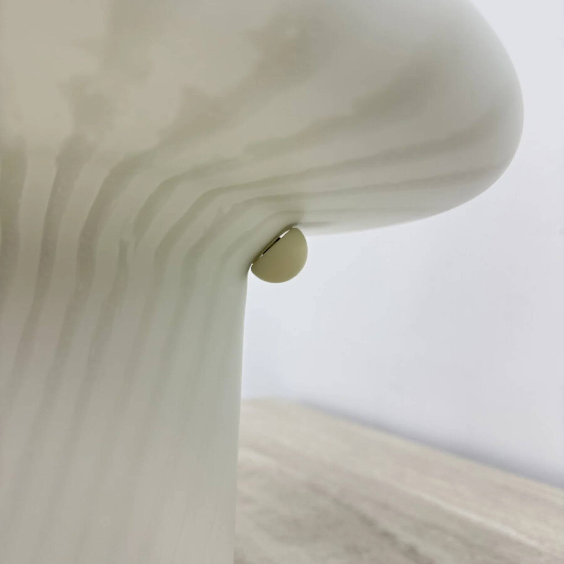 Pair of Peil & Putzer Mushroom Zebra table lamps, 1970s