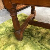 Old farmhouse table in solid oak